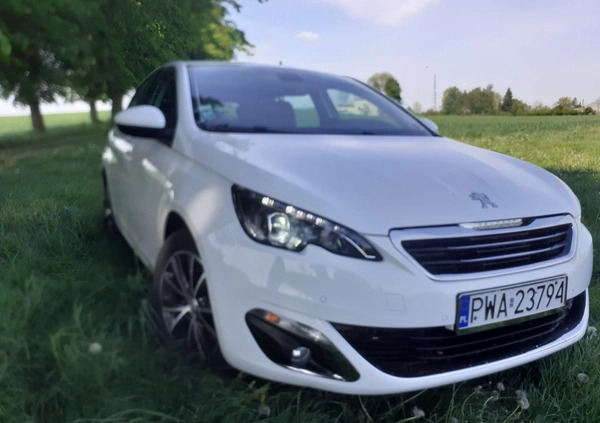 Peugeot 308 cena 38500 przebieg: 116360, rok produkcji 2015 z Wyszogród małe 466